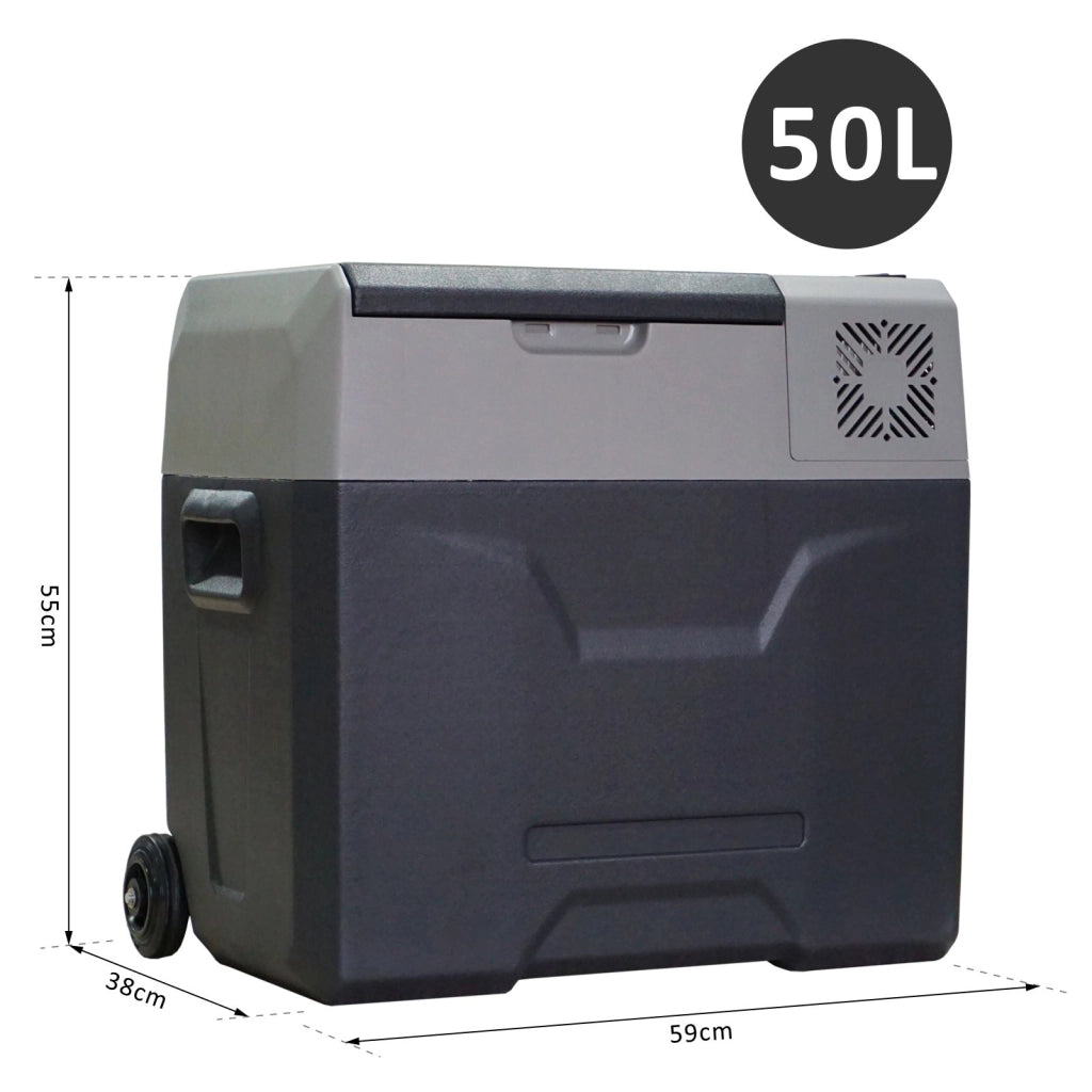 Glaciere congelatore portatile elettrica 50L -20¡ãC 12V/230V ¨C zephmum ¨C grigio nero