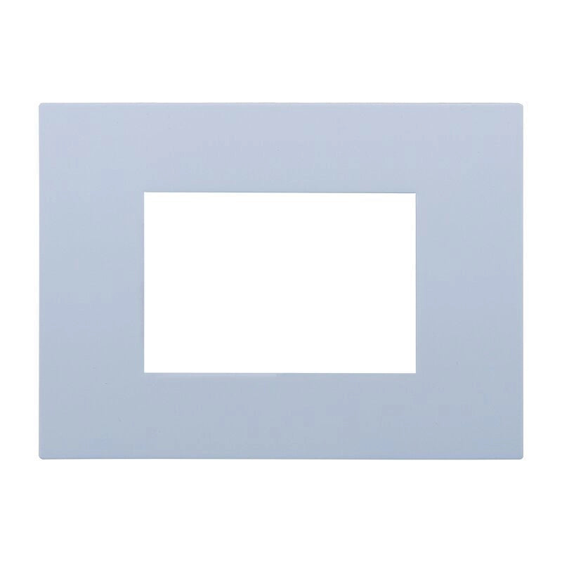 Placca Plastica Serie Venus 3P Colore Bianco Compatibile Con Vimar Arke