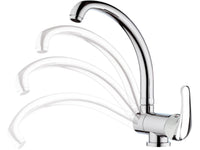 Rubinetto lavello con bocca alta girevole, tipo lusso - serie 35