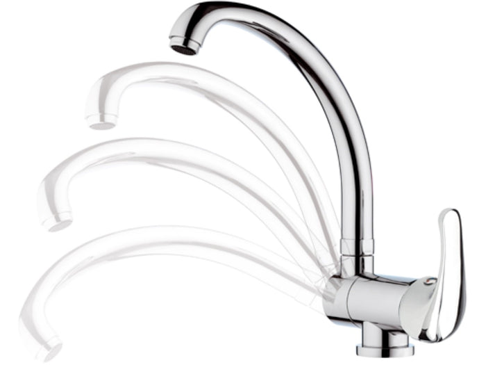 Rubinetto lavello con bocca alta girevole, tipo lusso - serie 35