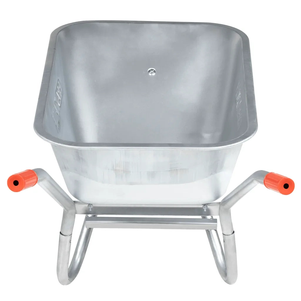 vidaXL Carriola 90 L 150 kg in Acciaio Zincato e Plastica