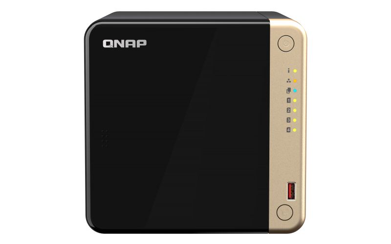 Qnap ts-464 nas tower intel® celeron® n5095 8 gb ddr4 0 tb qnap qts nero - TS-464-8G
