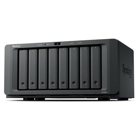 Nas synology ds1825+ x 8hd 3.5/2.5 sata/ssd/m.2 -no hd-amd ryzen v1500b-2p 2.5gbe rj45-3p usb3.2 - ddr4 8g-supp. 40 telec.