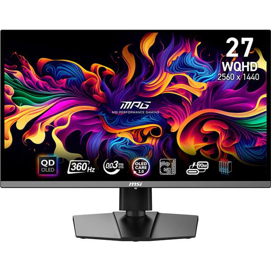 Msi mpg 271qrx qd-oled monitor pc 67,3 cm (26.5") 2560 x 1440 pixel wide quad hd nero - 9S6-3CD79A-001