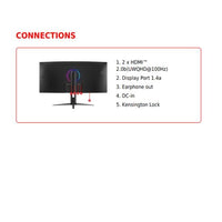 Msi mag 342cqr e2 monitor pc 86,4 cm (34") 3440 x 1440 pixel ultrawide quad hd lcd nero - 9S6-3DB64H-068