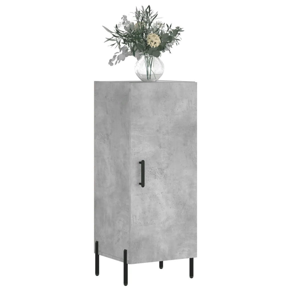 Credenza Grigio Cemento 34,5x34x90 cm in Legno Multistrato 828552