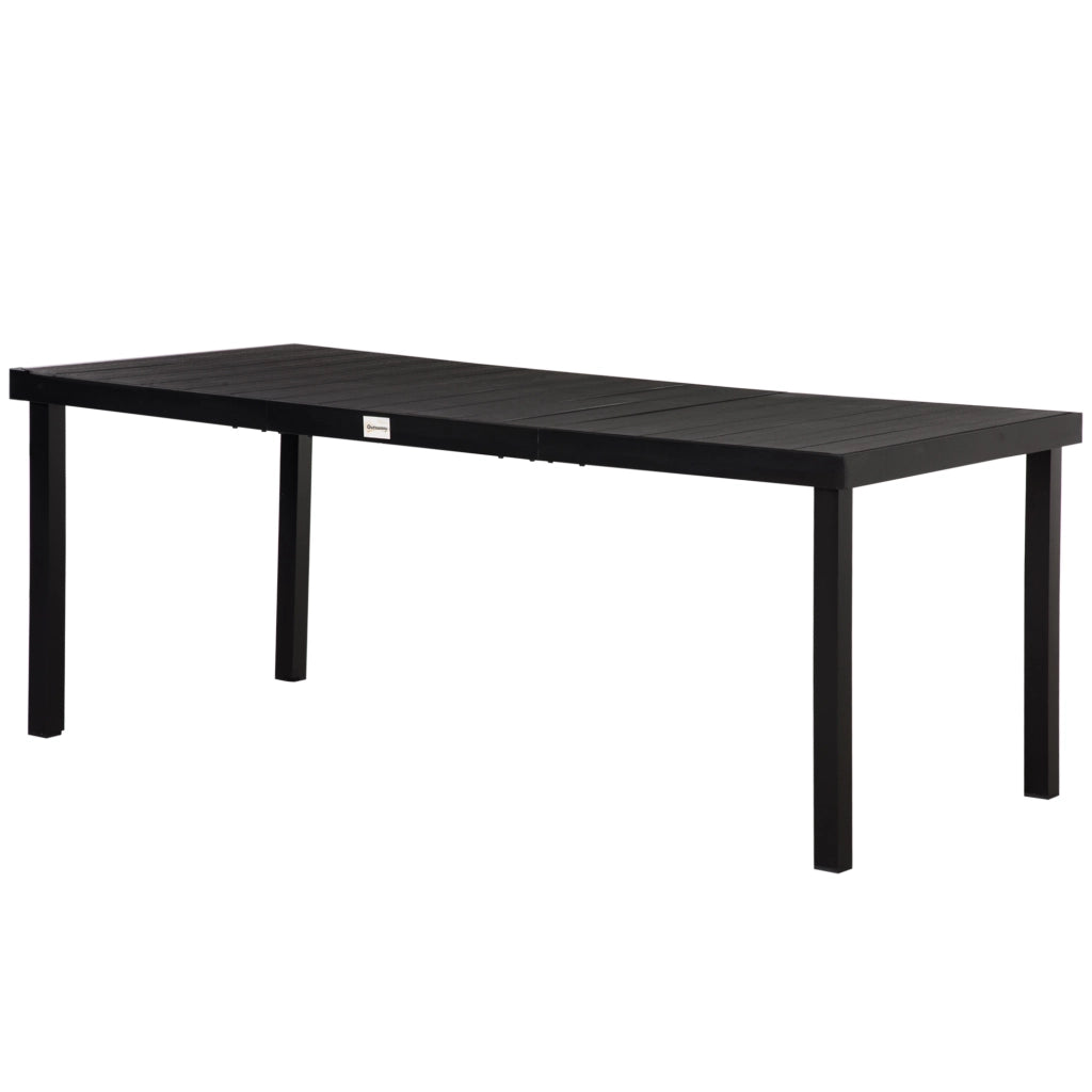 Tavolo da pranzo per esterno ¨C zephmum ¨C 190x90x74 cm, nero