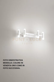 Applique in metallo e alluminio  oro Candles LED 24W 3000K CRI?80 220-240V 50/60Hz 1680Lm biemissione dimmerabile