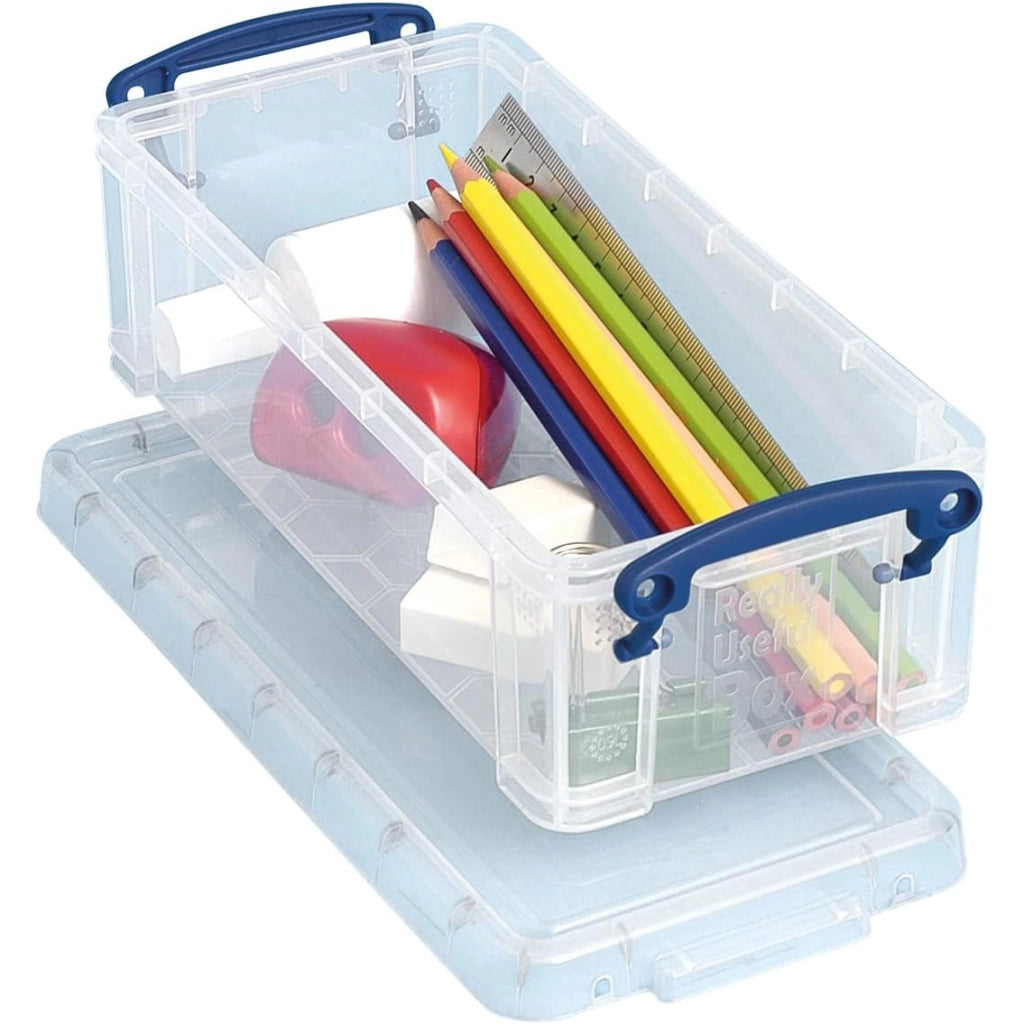 Organizer Plastica Trasparente 205x100x45mm – Design Compatto e Solido | Per Componenti Elettronici | Facile Trasporto