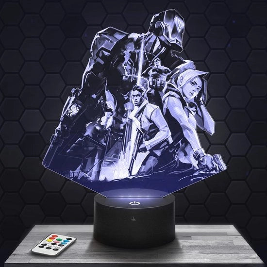 Lampada da Tavolo Decorativa 3D per Camera dei Ragazzi - Idea Regalo per Gamer - Illuminazione Accogliente per Bambini