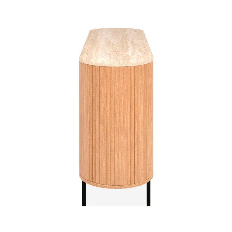 Madia Fabia 51A con 3 ante colore rovere e top effetto travertino