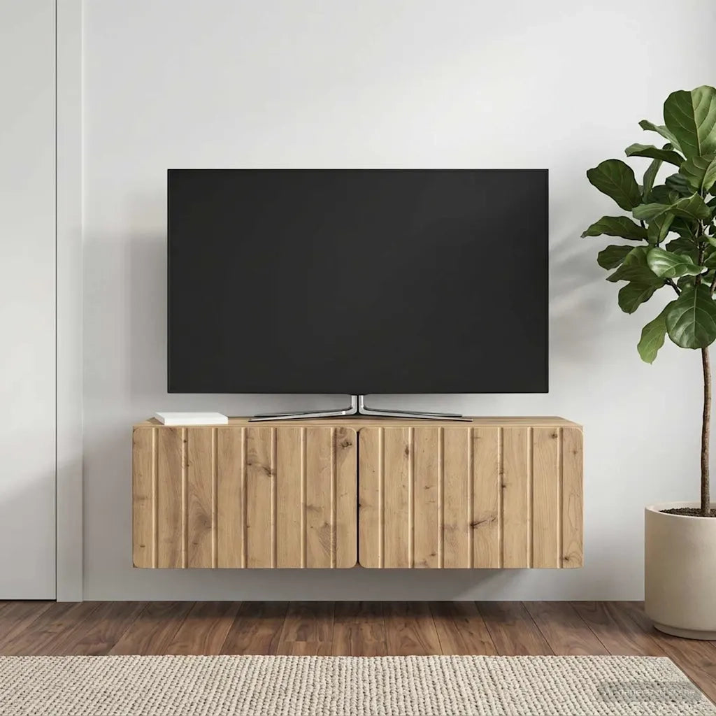 Mobile Porta TV da Muro Rovere Artigianale 98 x 31 x 30 cm 898394