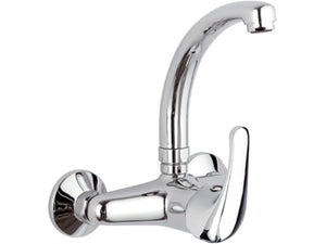 Rubinetto lavello a muro con bocca modello corto - serie 35