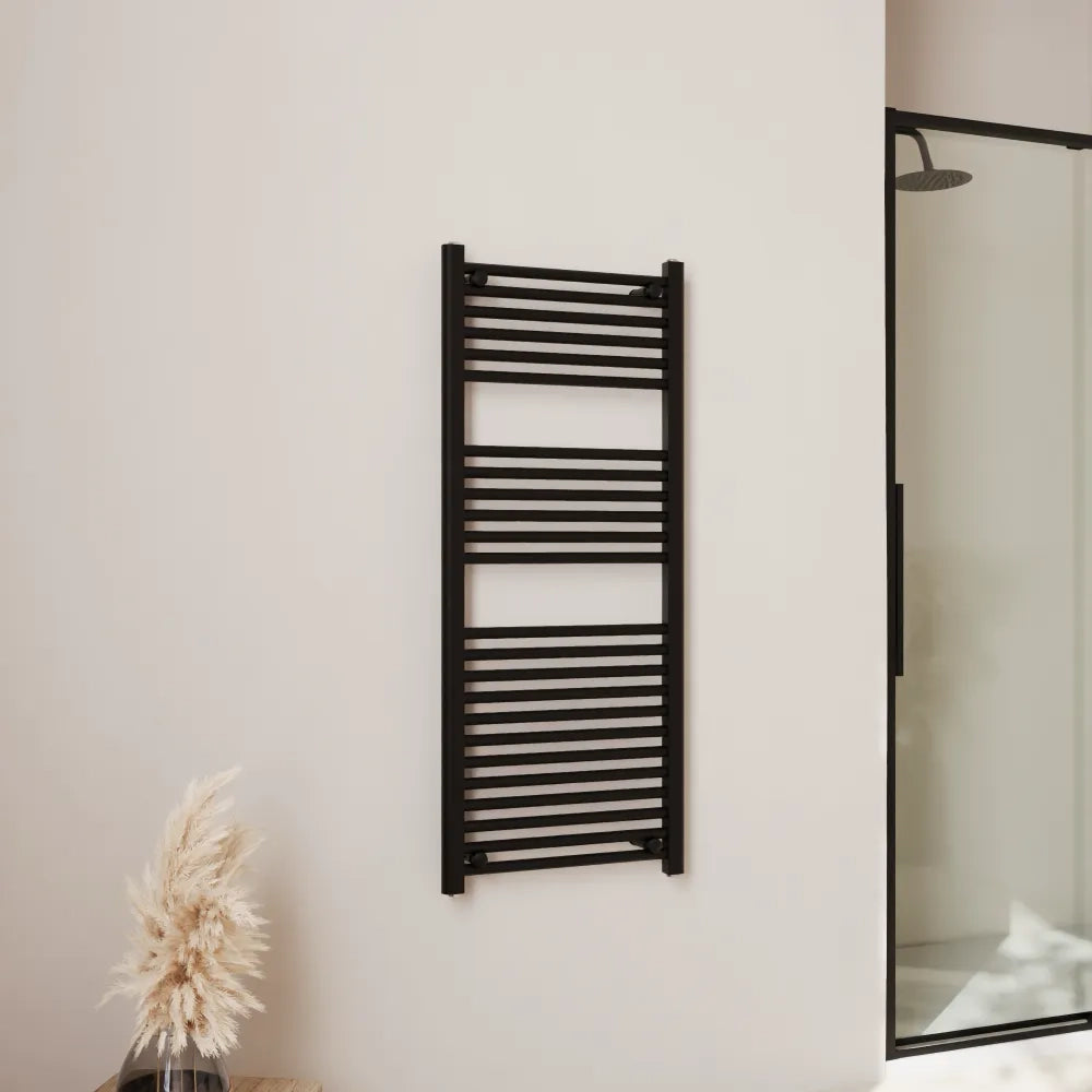 Termoarredo idraulico 1200x550 nero opaco interasse 500 | Polaris