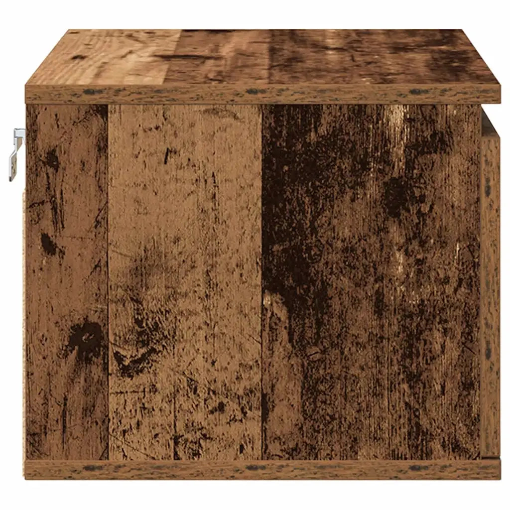 Mobiletto da comodino a parete-Tavolino da notte Legno vecchio 50 x 36 x 30 cm