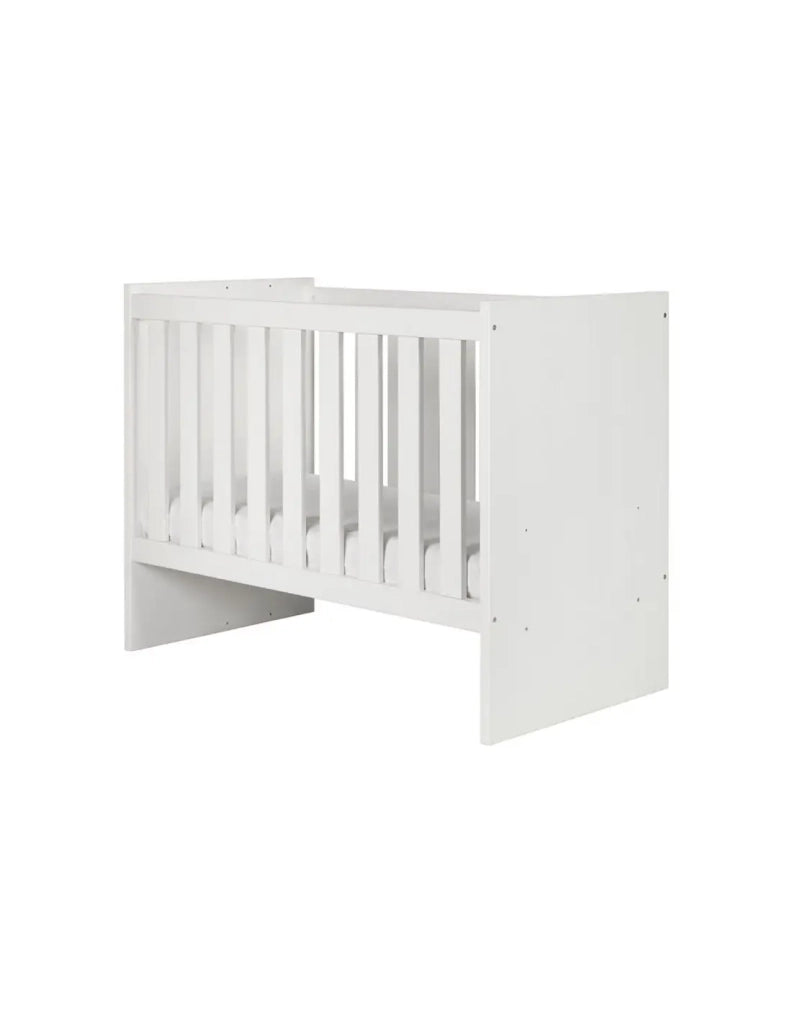 Lettino robusto 60x120 trasformabile in letto per bambini 90x200, colore bianco, collezione DANAÉ.