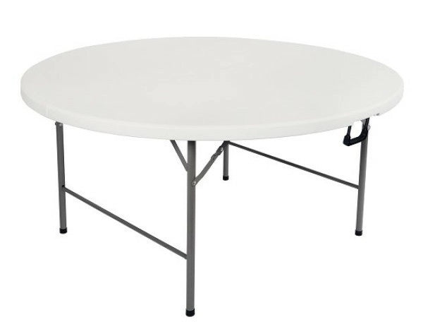 TAVOLO PIANO PIEGH IN PLASTICA HDPE BIANCO D,150XH,74 - BIACCHI E,