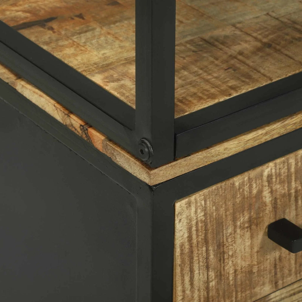 Credenza Marrone 70 x 35 x 180 cm Legno di mango massello 3310125