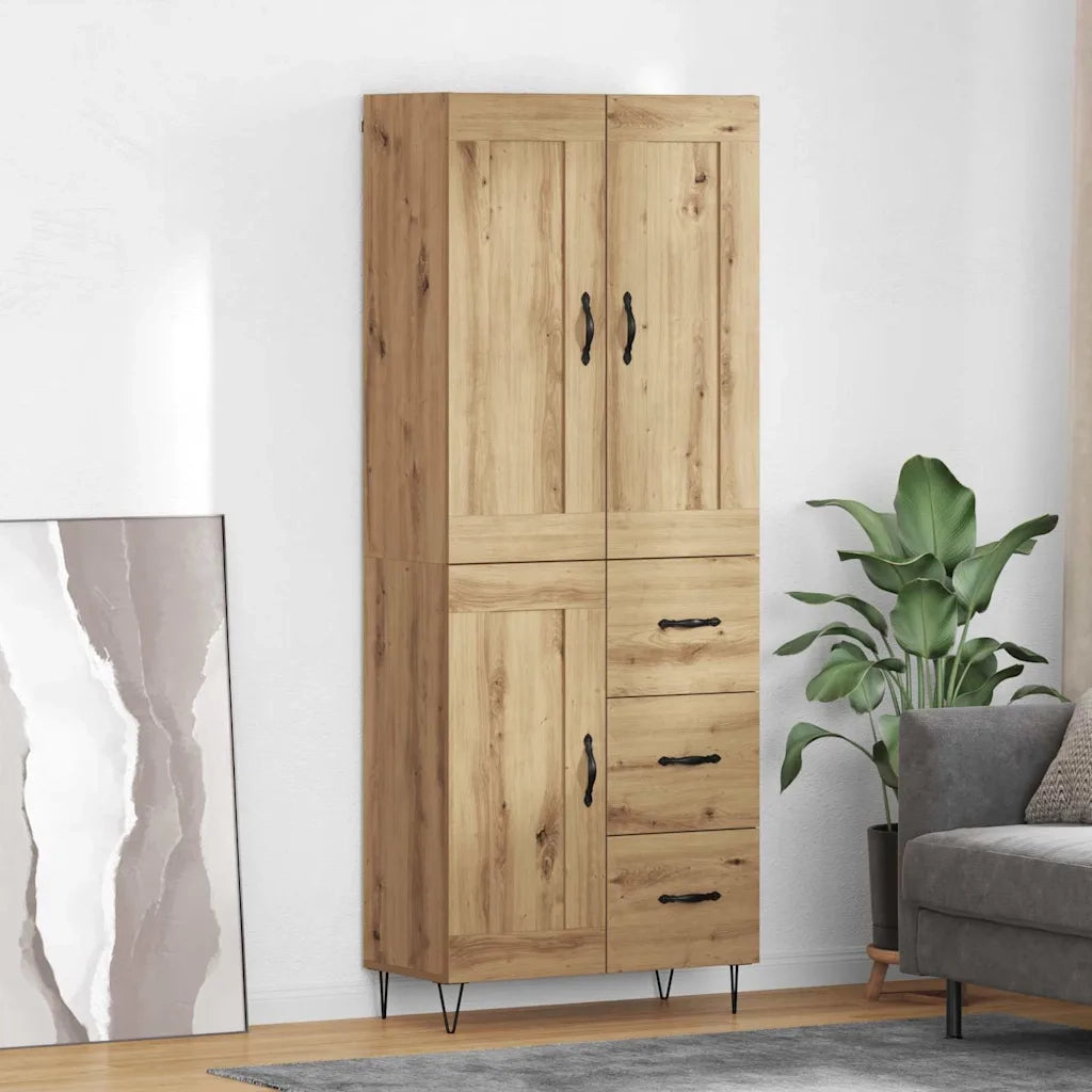 Credenza con cassetto Rovere artigianale 69,5 x 34 x 180 cm 3415907