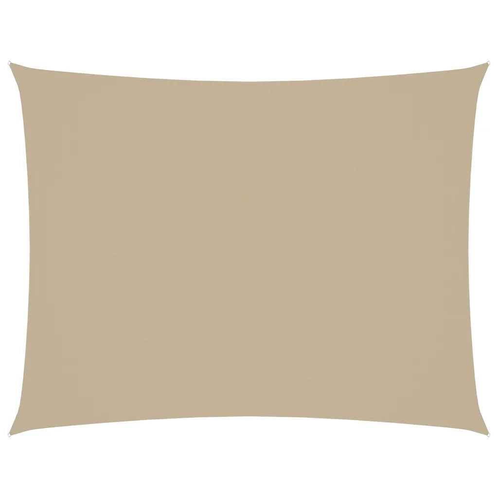 Parasole a Vela Oxford Rettangolare 2,5x3,5 m Beige 135151