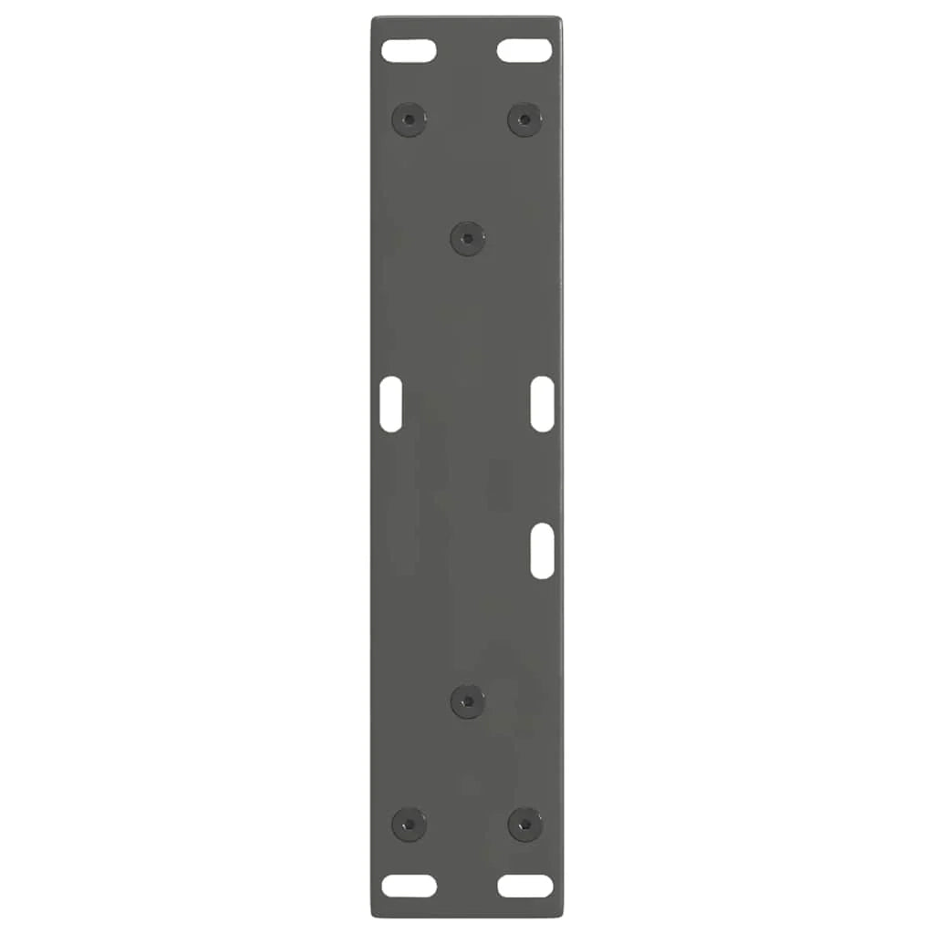 Set di 2 gambe per tavolino da caffè a forma di V 38 x 42-43,3 cm stabilità ottimale design moderno in acciaio antracite 02_0056914