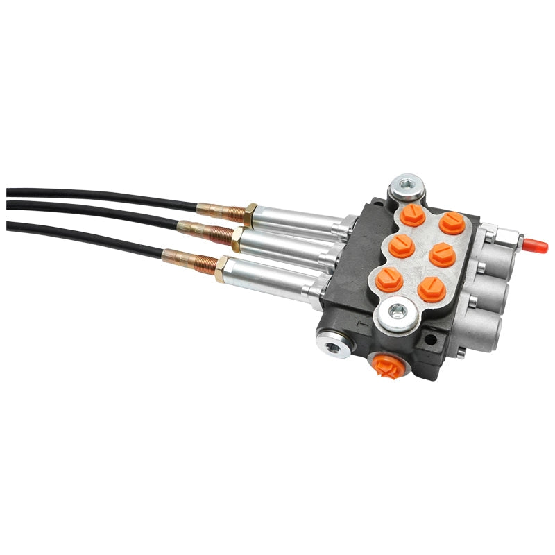 Distributore idraulico a 3 leve, lunghezza cavo 2,5 m pressione 250 bar portata 40 l/min