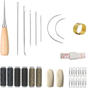 Kit di riparazione per cucito 28 pezzi - set di ago - aghi da cucito - forbici da cucito - righello morbido