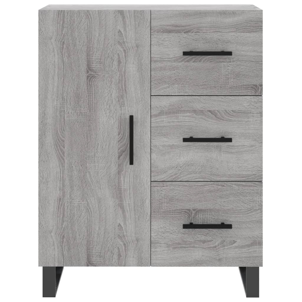 Buffet credenza cassettiera armadio mobile contenitore organizer cucina soggiorno Sonoma 69,5 x 34 x 90 cm legno ingegnerizzato grigio 02_0036474