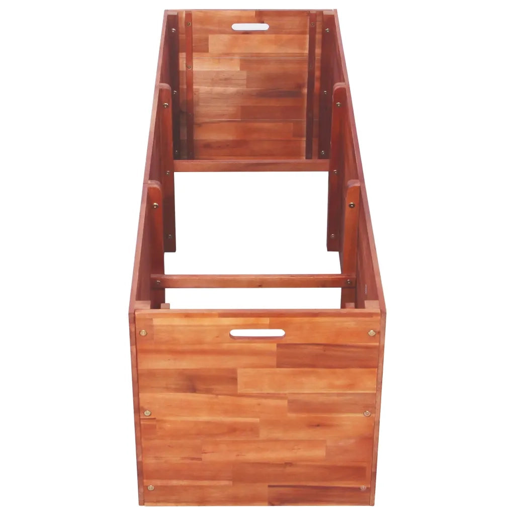 Letto Rialzato da Giardino in Legno di Acacia 150x50x50 cm 44030