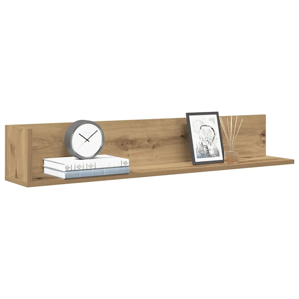 2 pz Mensole da Parete | Scaffali a Parete | Ripiano a parete Artigianale 100x16,5x16,5 cm Truciolato