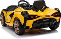 Macchina Elettrica per Bambini Licenza Ufficiale Lamborghini Sian 10,8V 5,4Ah Giallo