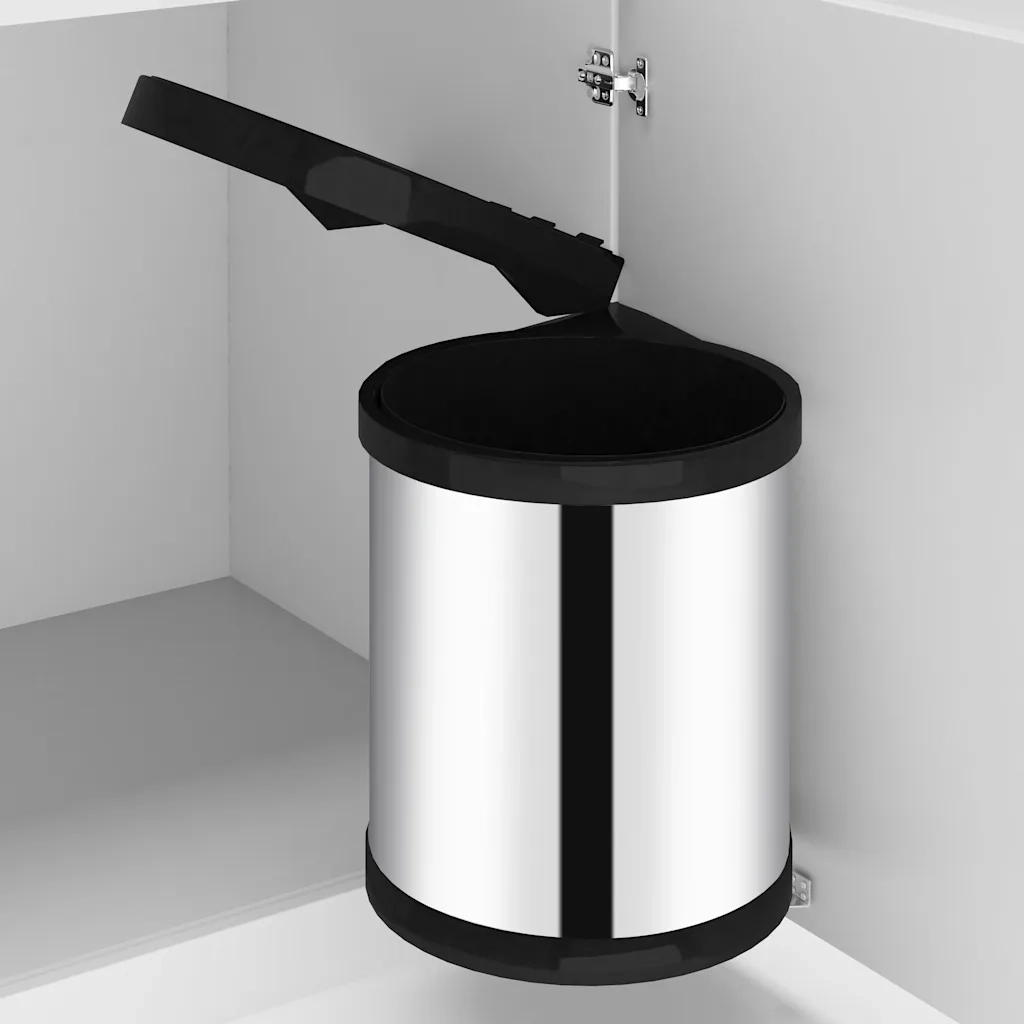 Pattumiera da Incasso per Cucina-Cestino da Incasso per Cucina in Acciaio Inossidabile 12 L