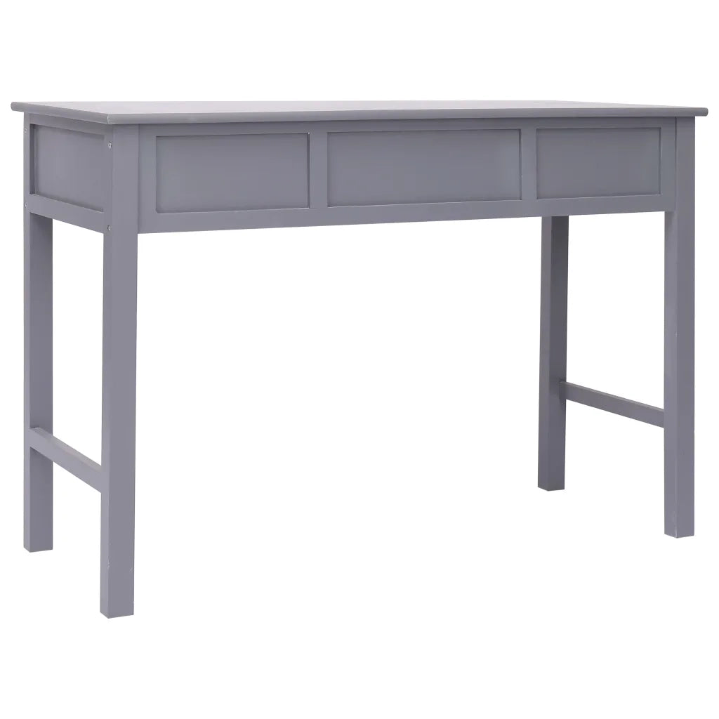 Scrivania | Tavolo da Ufficio Grigia 110x45x76 cm in Legno
