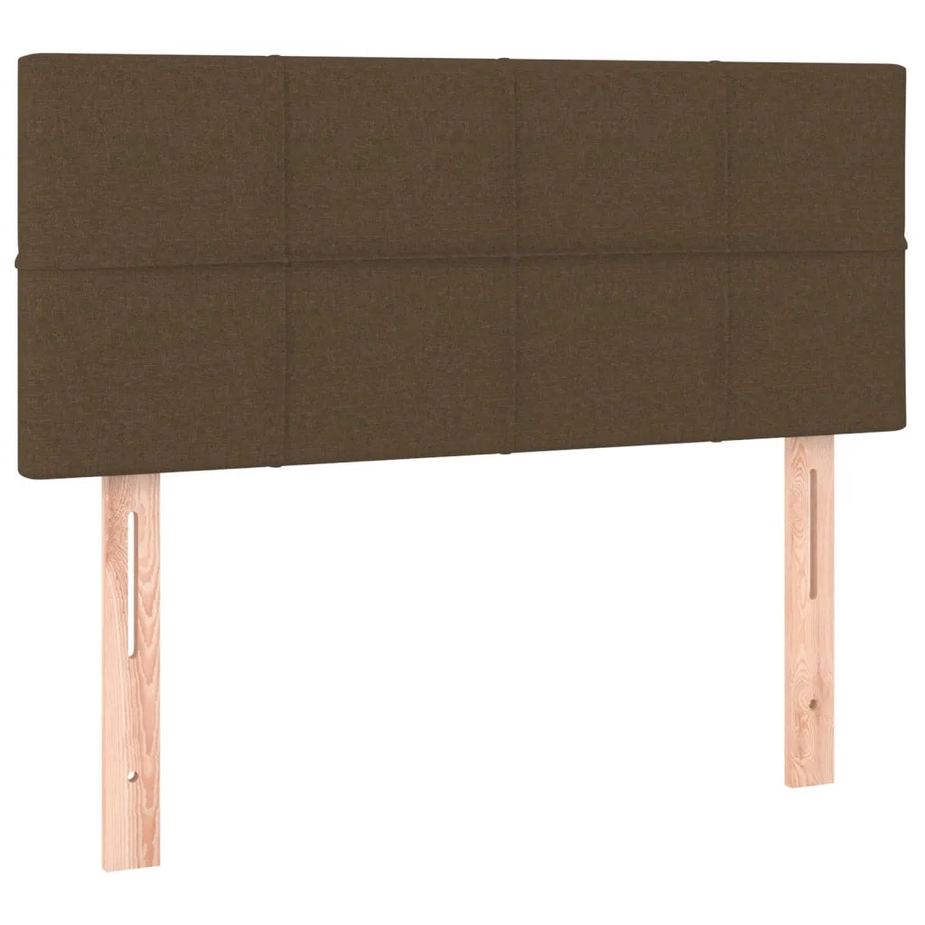 Letto a Molle Materasso e LED Marrone Scuro 120x200 cm Tessuto cod mxl 62016
