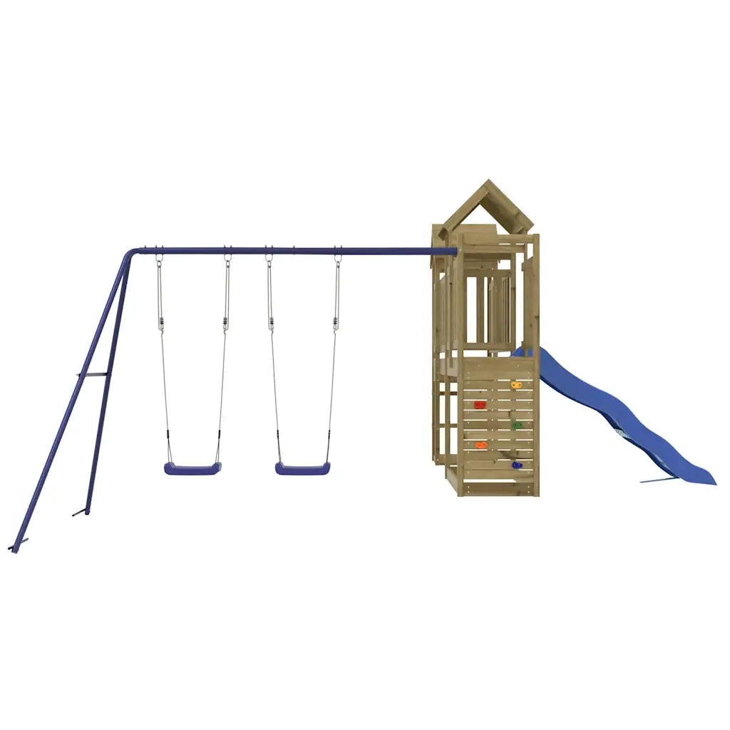 Set da Gioco da Esterno in Legno di Pino Impregnato
