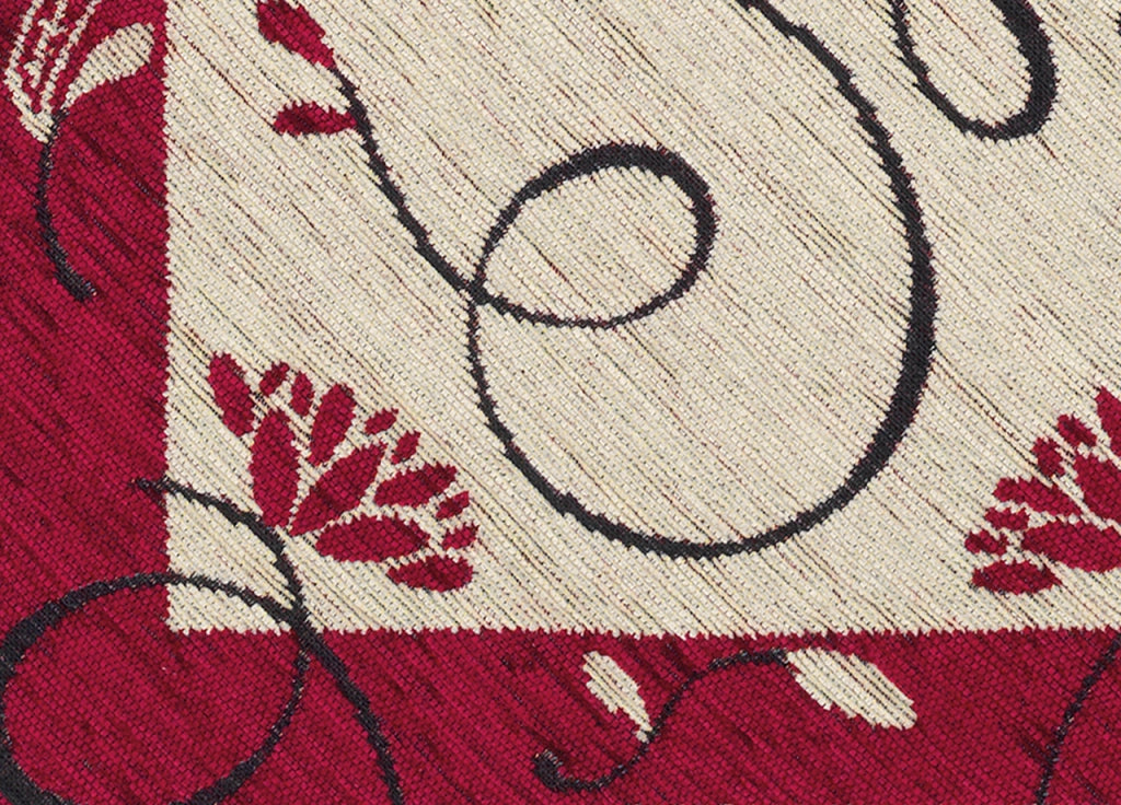 Copritavolo Salotto/Cucina Cinigliato Lavorazione Jacquard Modello Gold - Runner 40x130 - Bordeaux