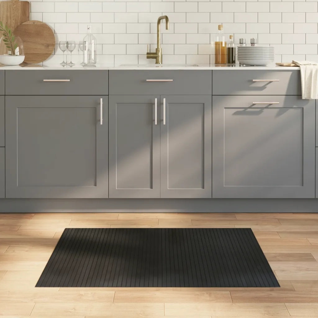 Tappeto Rettangolare Nero 70x100 cm in BambÃ¹