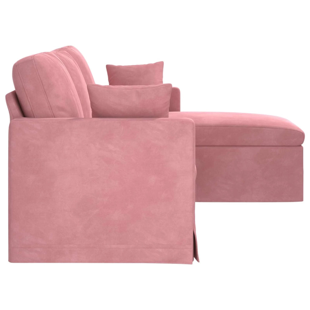 Divano Rosa 198 x 134 x 80 cm Velluto 42024462