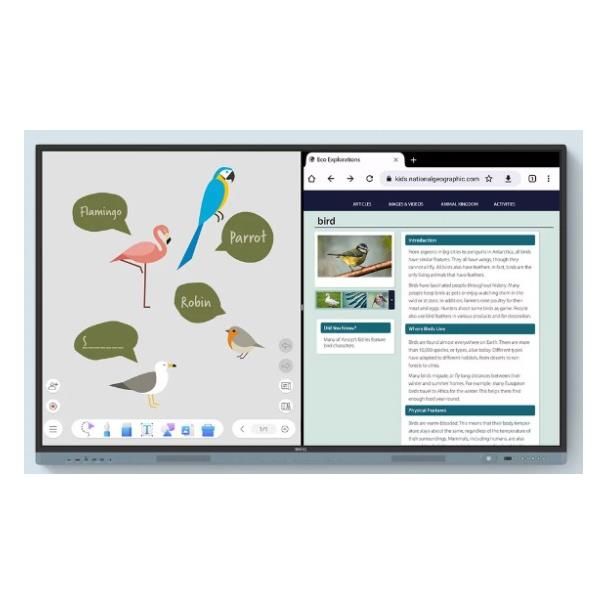 Benq rm6504 lavagna interattiva 165,1 cm (65") 3840 x 2160 pixel touch screen nero - 9H.F9ATK.DE1