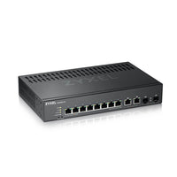 Zyxel gs2220-10-eu0101f switch di rete gestito l2 gigabit ethernet (10/100/1000) nero