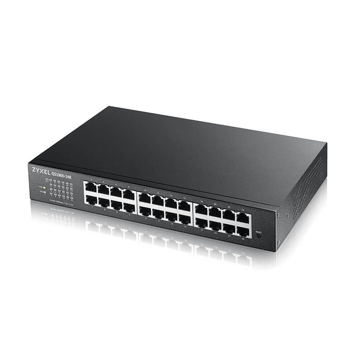 Zyxel gs1900-24e-eu0103f switch di rete gestito l2 gigabit ethernet (10/100/1000) 1u nero