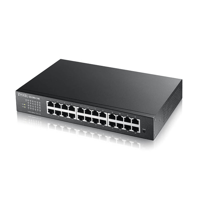 Zyxel gs1900-24e-eu0103f switch di rete gestito l2 gigabit ethernet (10/100/1000) 1u nero