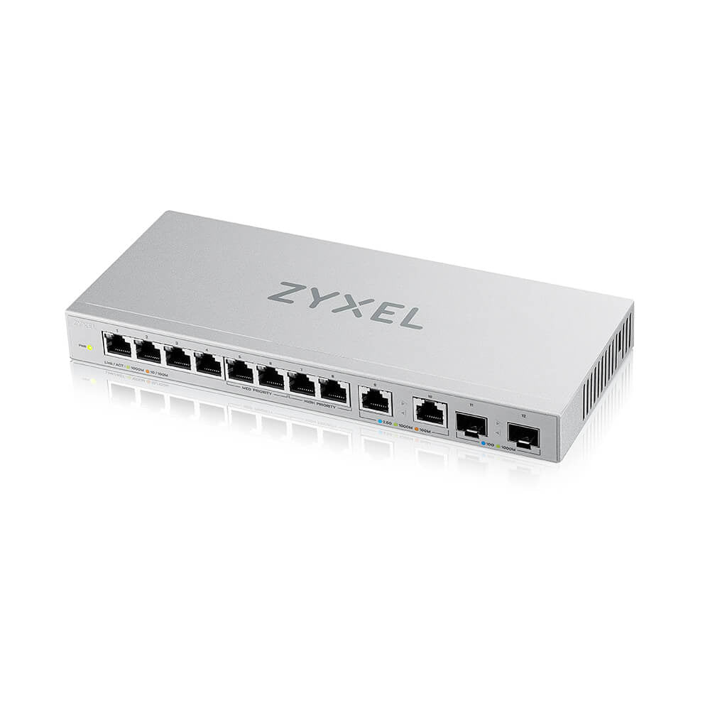 Zyxel xgs1010-12-zz0102f switch di rete non gestito gigabit ethernet (10/100/1000) grigio