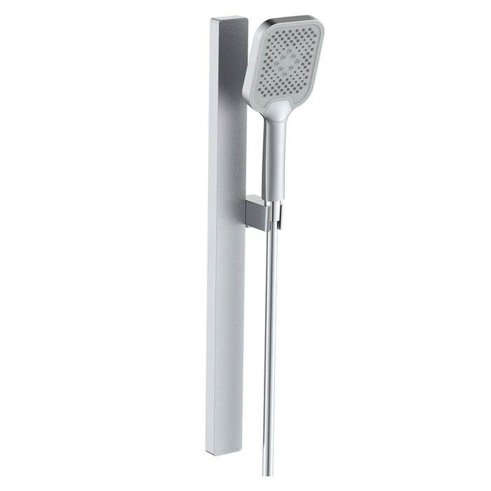 Saliscendi quadro 3 getti flex 150 cm PVC anti torsione silver