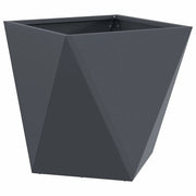 Fioriera | Cassetta per fiori | Vaso Antracite 50 x 50 x 50 cm Acciaio