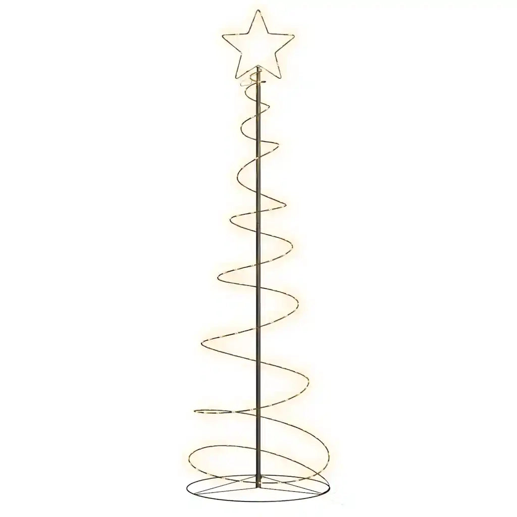 Albero di Natale a LED-Luci decorative natalizie 120 LED Bianco Caldo 180 cm