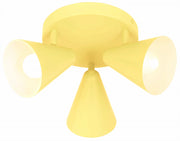 Plafoniera Candellux Amor 98-68828 gialla 3xE14 34cm