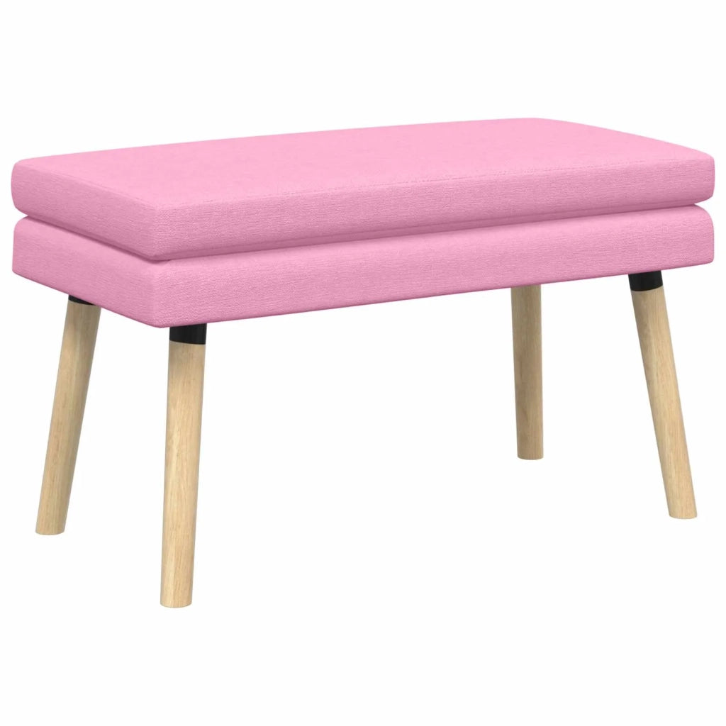 Panchina a doppio strato Rosa 80 x 40 x 47 cm Tessuto 42038443
