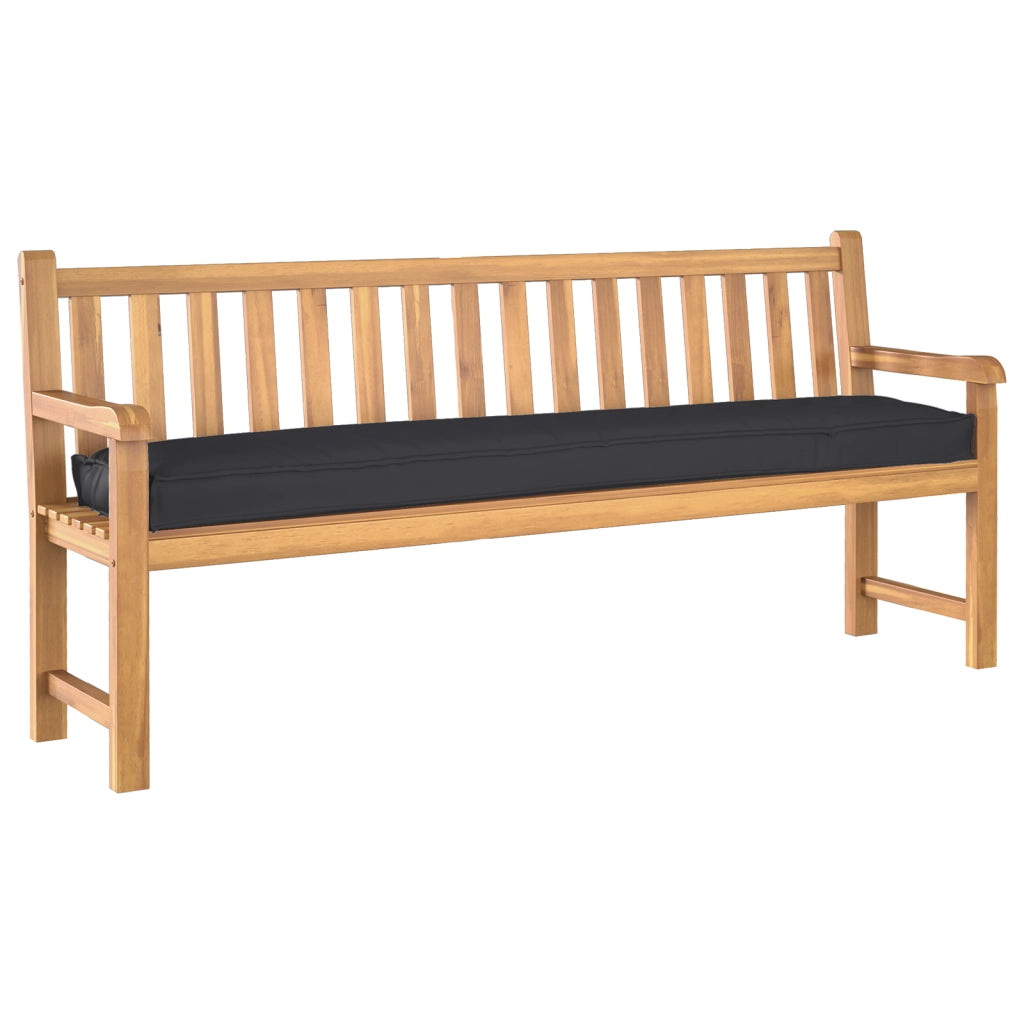 Cuscini per Pallet per Panchina 2 pz Nero 200x40x8 cm Tessuto Oxford
