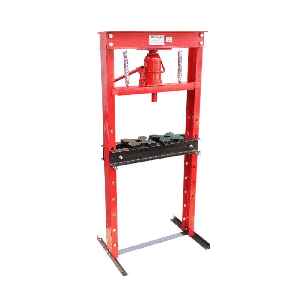 Pressa idraulica 32T, apertura regolabile 50-1050mm, corsa pistone 0-140mm